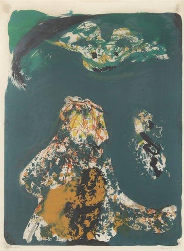 Asger Jorn (1914-1973) - abstracte compositie - Cobroue