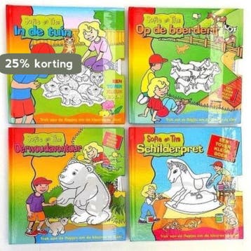 Set van 4 tover kleur boekjes Sofie en Tim - Robert, Verzenden, Gelezen, Robert Frederick