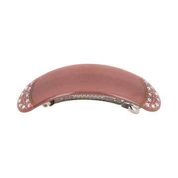 Haarspeld Patentspeld 9cm – Glitter Steentjes - Roze, Nieuw