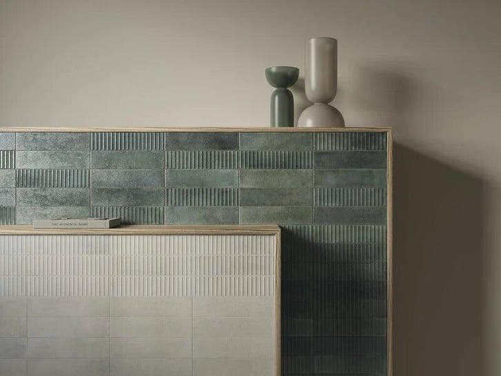 Wandtegel Groen 7,5x30cm (Muurtegels, Afbouwmaterialen), Doe-het-zelf en Verbouw, Tegels, Minder dan 20 cm, 20 tot 40 cm, 10 m² of meer