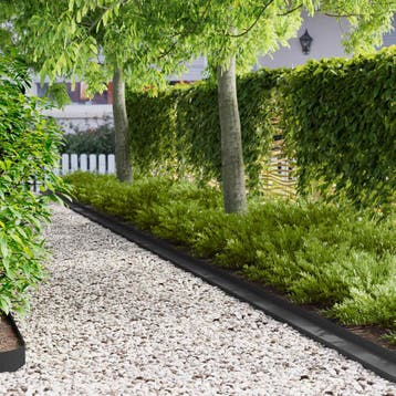 vidaXL Gazonrand 20 st 100 x 10 x 8 cm Staal Zwart, Tuin en Terras, Overige Tuin en Terras, Verzenden, Nieuw