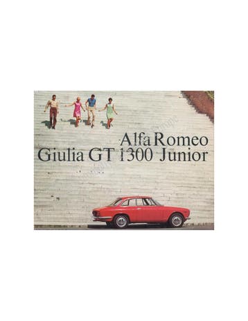 1967 ALFA ROMEO GIULIA GT 1300 JUNIOR BROCHURE FRANS, Nieuw, Alfa Romeo, Author