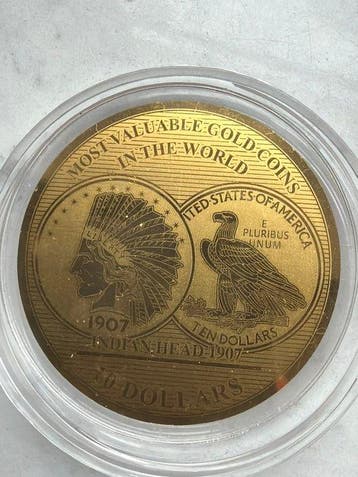 Salomonseilanden. 10 Dollars 2017 Indian Head 1907, 1/100 Oz