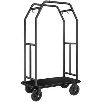 Bagagetrolley | TRAVELLER | RVS | Zwart | Wielen (Geremd) |, Verzenden, Nieuw in verpakking