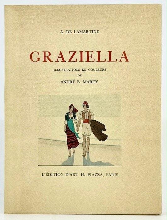 Alphonse de LAMARTINE / André E. MARTY - Graziella - 1948, Antiek en Kunst, Antiek | Boeken en Bijbels