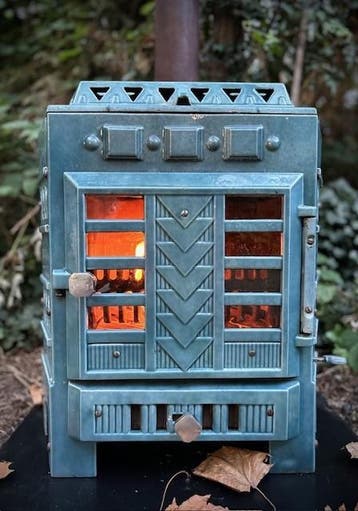 Groot aanbod klassieke Franse kachels art deco / vintage, Ophalen, Gebruikt, Houtkachel, Vrijstaand
