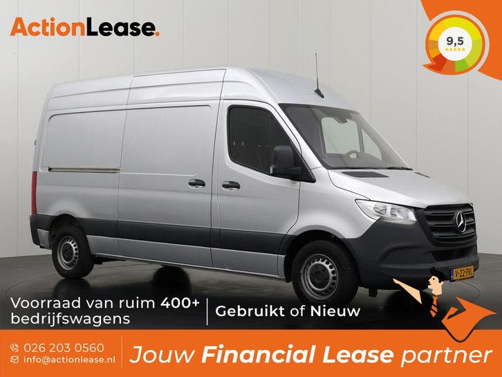 Mercedes Sprinter Bestelbus L2 H2 2022 Diesel Automaat, Auto's, Mercedes-Benz, Te koop, Zwart, Automaat, Financial lease, BTW verrekenbaar