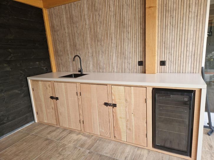 buitenkeuken steigerhout op maat  gemaakt, Tuin en Terras, Buitenkeukens, Nieuw