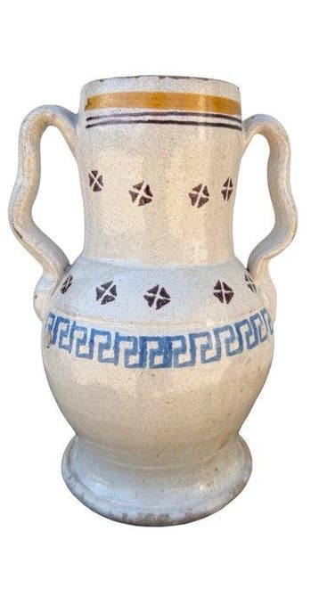 Grottaglie (Puglia) - Vaas - Majolica - Vaas in maioliek