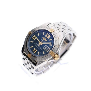 Breitling Windrider Cockpit Big-Date B49350; Automatisch..., Overige merken, Overige materialen, Ophalen of Verzenden, Zo goed als nieuw