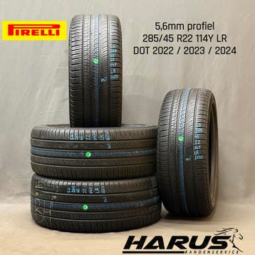 285/45/22 114Y LR Pirelli 4seizoensbanden 5,6mm profiel 4X, Gebruikt, 285 mm, Overige maten, Ophalen of Verzenden