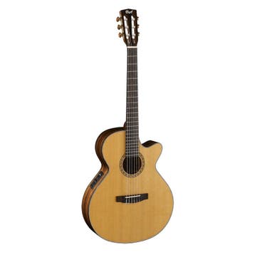 Cort CEC7 Klassieke Gitaar 4/4 Naturel Elektro-akoestisch, Ophalen of Verzenden, Nieuw