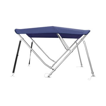 Sunmaster RVS 3-Boog Biminitop Blauw Hoogte 137 cm, Ophalen of Verzenden, Nieuw, Zeilboot of Motorboot