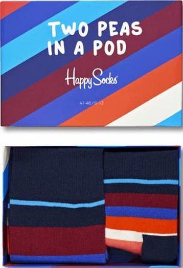 Happy Socks - Maat 41-46 + 0-12 maanden - Two Peas in a Pod, Verzenden, Nieuw