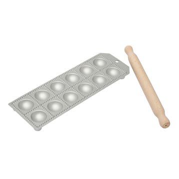 Aluminium Ravioliplaat Rond met Rolstok (12) 34x12cm, Verzenden, Nieuw