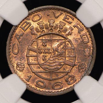Portugees Kaapverdië. Republic. 50 centavos 1968 - NGC - MS
