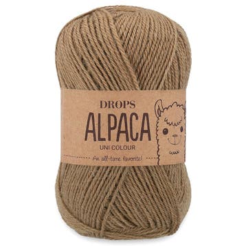 DROPS Alpaca Uni Colour - 9031 amandel - Wol Garen, Ophalen of Verzenden, Nieuw