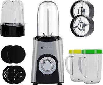 2dekans | KitchenBrothers Smoothie Blender – Incl. 4 Bekers, Ophalen of Verzenden, Gebruikt