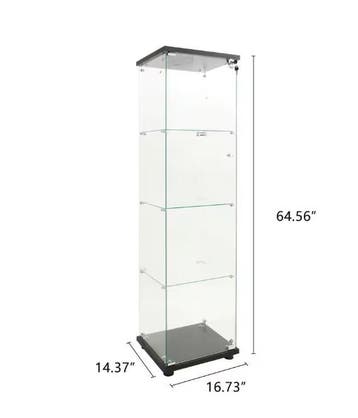 Glazen Vitrinekast met LED – 4-Laags Moderne Displaykast, Huis en Inrichting, Kasten | Vitrinekasten, Verzenden, Nieuw
