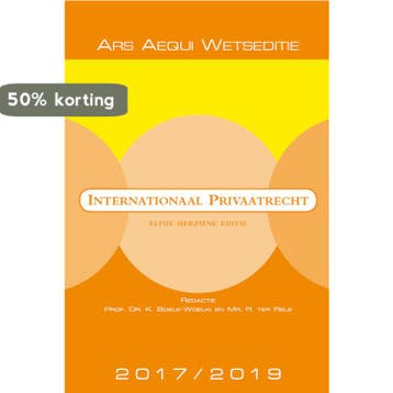 Internationaal privaatrecht 2017/2019 / Ars Aequi Wetseditie, Boeken, Verzenden, Gelezen