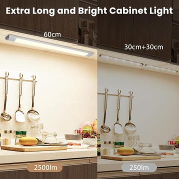 Kastverlichting - 60 cm - met Magneet - 3 stuks - Wit - Aigo, Verzenden, Zo goed als nieuw