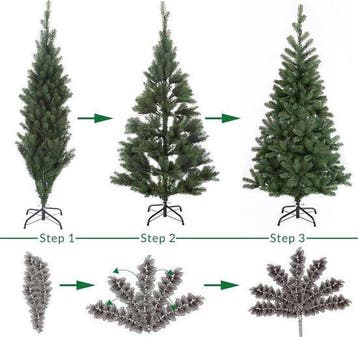 2dekans | Casaria Kunstkerstboom – 140cm Kerstverlichting, Ophalen of Verzenden, Zo goed als nieuw