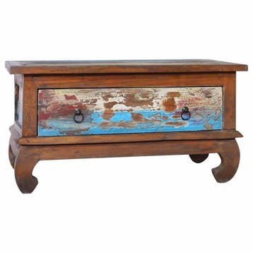 vidaXL Salontafel 80x50x40 cm gerecycled teakhout, Huis en Inrichting, Tafels | Salontafels, 50 tot 100 cm, Verzenden, Nieuw, 50 tot 100 cm