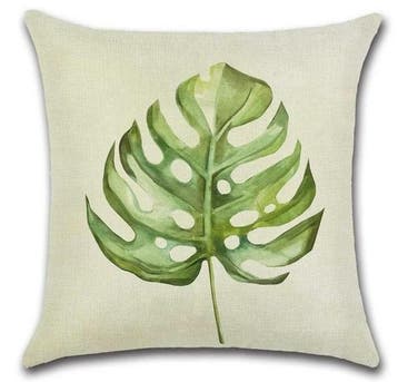 Groen blad DD design | kussenhoes, Huis en Inrichting, Woonaccessoires | Kussens, Verzenden, Nieuw