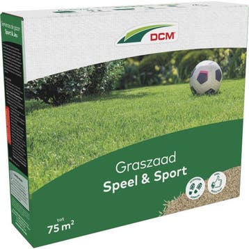 Graszaad speelgazon | DCM | 75 m² (Strooidoos, 1.5 kg), Verzenden, Nieuw