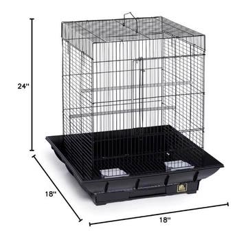 Metalen Vogelkooi 60 cm met Lade en Zitstok, Verzenden, Nieuw