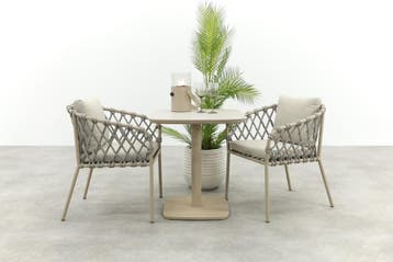 Sara/Emma bistroset (3-dlg) - Latte, Tuin en Terras, Verzenden, Nieuw, Overige materialen, Tuinset