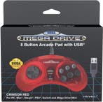 Retro-Bit Sega Mega Drive 8-button USB controller crimson, Spelcomputers en Games, Verzenden, Nieuw