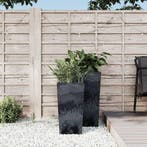 vidaXL Plantenbak uitneembare bak beton-look 11/26,5 L PP, Tuin en Terras, Verzenden, Nieuw, Kunststof