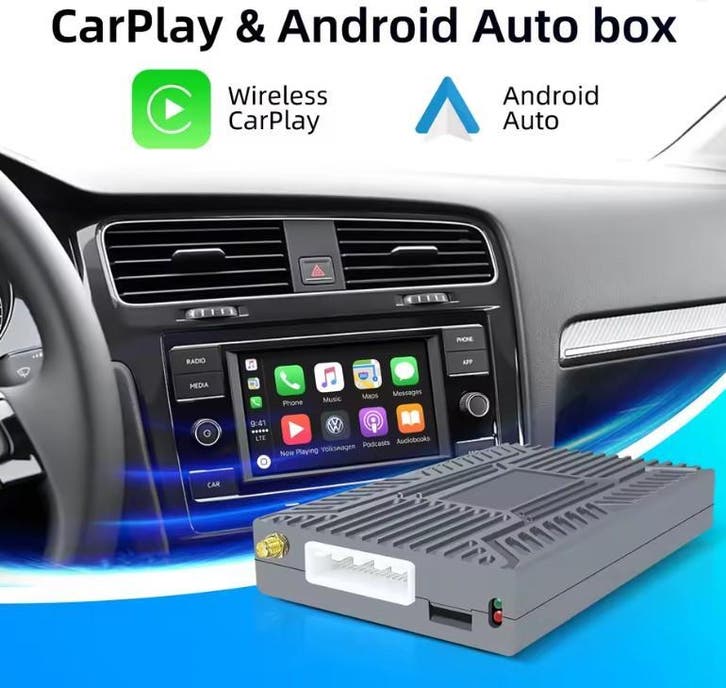 Volkswagen MIB en MIB2 draadloos Apple Carplay AndroidAuto, Auto diversen, Autonavigatie, Nieuw, Ophalen of Verzenden
