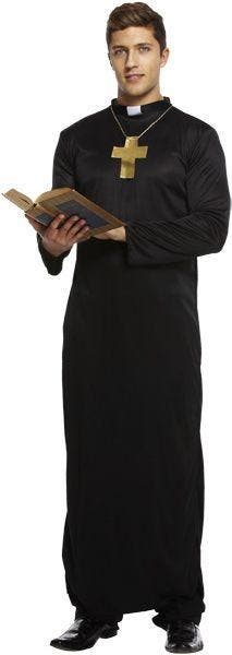 Priester kostuum, Verzenden, Nieuw, Feestartikel