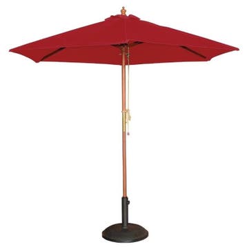 Parasol rond rood 2,5 meter Bolero, Verzenden, Nieuw in verpakking