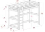 Rockwood® Hoogslaper Brecht Wit met  bureau, Ophalen of Verzenden, Nieuw