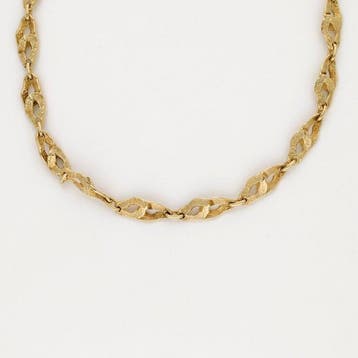 Halsketting - 14 karaat Geel goud, Sieraden, Tassen en Uiterlijk, Kettingen, Nieuw