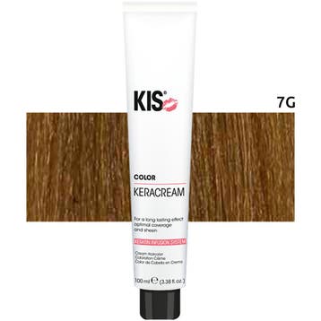 KIS Kappers – Kera Cream Color Haarverf – 7G : Middel, Verzenden, Nieuw
