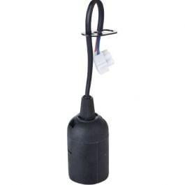 E27 Fitting/Houder Zwart - Verhuisfitting met 15cm Draad | L, Ophalen of Verzenden, Nieuw