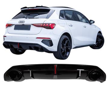 Diffuser | geschikt voor Audi A3 Sportback 2020+ hatchback |, Verzenden, Nieuw, Audi