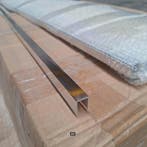 SALE - 140 cm U-profiel / vloerprofiel voor glasplaat 8/10mm, Ophalen of Verzenden, Nieuw