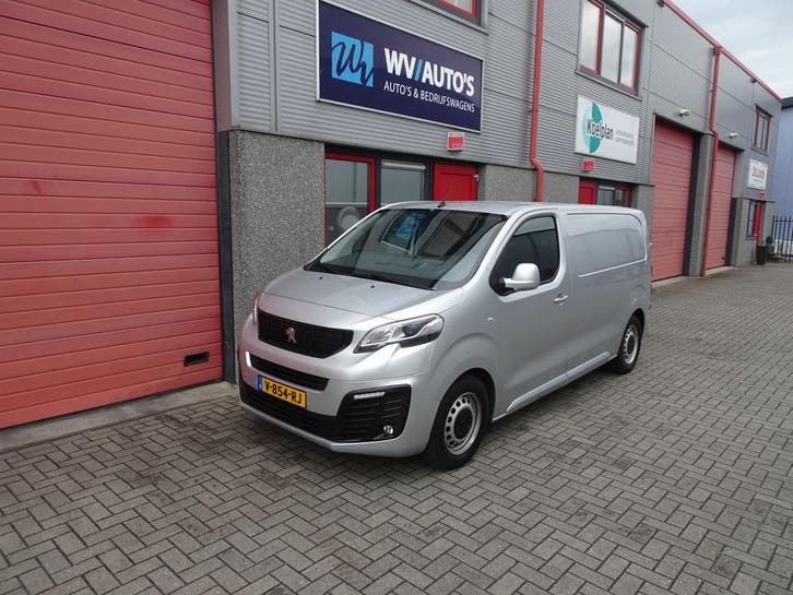 Peugeot Expert 227S 2.0 BlueHDI 180 Premium Pack 3 zits, Auto's, Bestelauto's, Dealer onderhouden, Lease, Zwart, Automaat, Zilver of Grijs