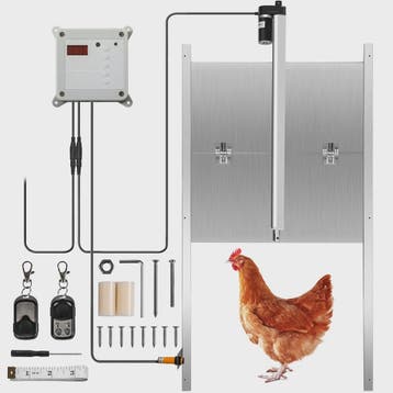 Automatische Kippenhok Deur met Timer, Lichtsensor & 2 Afsta, Verzenden, Nieuw