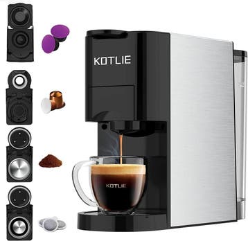 Kotlie Koffiemachine | 34% Korting | Zwart, Espresso apparaat, Gemalen koffie, Ophalen of Verzenden, Zo goed als nieuw