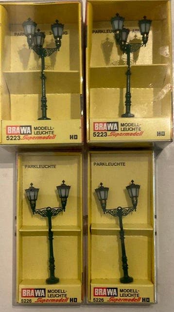Brawa H0 - 5223 x2/ 5226 x2 - Modeltreinlandschap (4), Nieuw