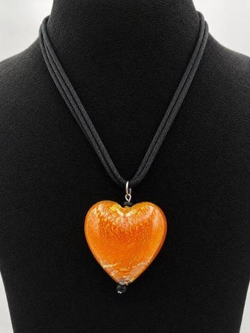 24 karaat - Murano-glas, Geel goud - Ketting met hanger -