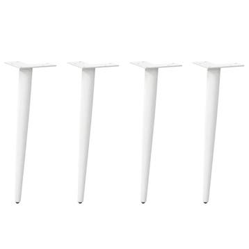 Meubelpoten 42cm Wit - Set 4 | Laatste Stuk!, Huis en Inrichting, Tafelpoot, Rond, Minder dan 50 cm, Ophalen of Verzenden
