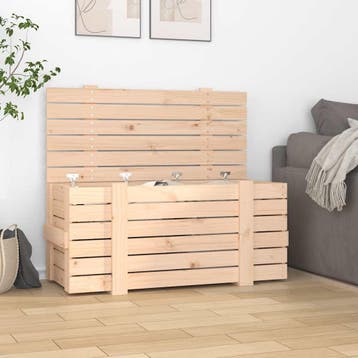 vidaXL Opbergbox 91x40,5x42 cm massief grenenhout, Verzenden, Nieuw