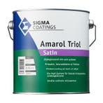 Sigma Schakelverf Amarol Triol Satin - RAL 9010 - 2,5 liter, Doe-het-zelf en Verbouw, Verf, Beits en Lak, Overige kleuren, Nieuw